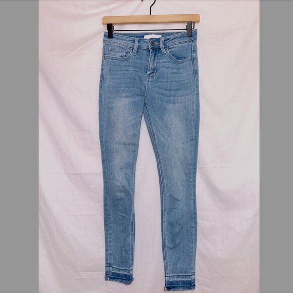 Vervet Light Wash Denim High Rise Ankle Skinny Jeans size 24 - Picture 1 of 6